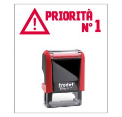 Timbro Trodat Printy 4910 "Priorita n 1" rosso