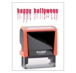 Timbro Trodat Printy 4912 "Happy Halloween" arancione