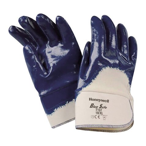 Guanti Honeywell Bluesafe T107 in nitrile blu, 12 paia