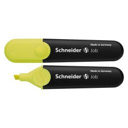 Evidenziatore Schneider Job Punta a scalpello tratto 1-5 mm giallo fluo