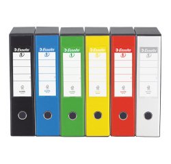 Registratore protocollo dorso 8 cm verde lime Eurofile Esselte in confezione convenienza 11+1 in omaggio