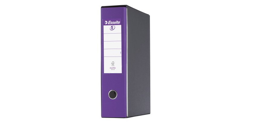 Registratore protocollo dorso 8 cm lilla Eurofile Esselte in confezione convenienza 11+1 in omaggio