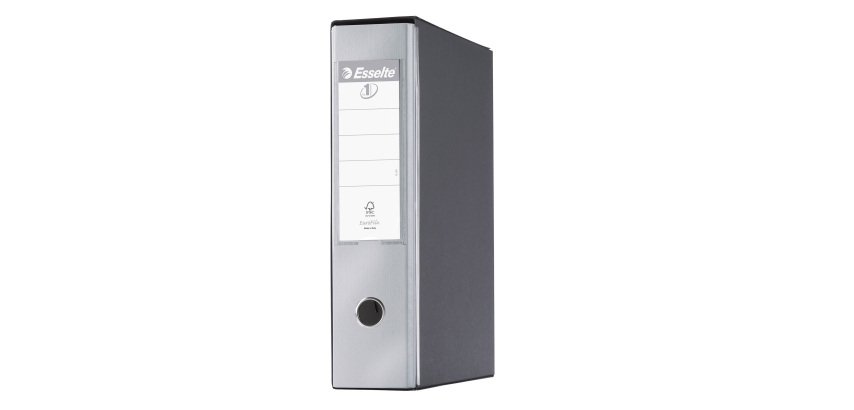 Registratore protocollo dorso 8 cm grigio Eurofile Esselte in confezione convenienza 11+1 in omaggio