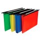 Cartelle  Sospese Cartesio PP per Cassetti in polipropilene, interasse 39÷39,8  cm,, Fondo a V, Confezione Retail da 10 p.zi, Colori Assortiti