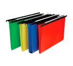 Cartelle  Sospese Cartesio PP per Cassetti in polipropilene, interasse 39÷39,8  cm,, Fondo a V, Confezione Retail da 10 p.zi, Colori Assortiti