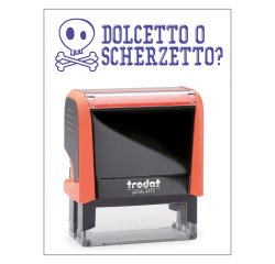 Timbro Trodat Printy 4912 "Scherzett" arancione