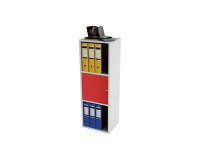 Libreria 3 caselle Maxicubes l 35,9 x 29,2 x 103,9 cm colore bianco