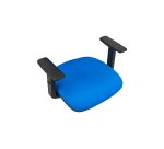 Braccioli a T 1D regolabili in altezza colore nero 2 unità