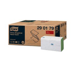 Tork Hand Towels V-fold Green 2 Ply 290179 Pack of 15 of 250 Sheets