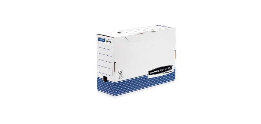 Scatole Fellowes Bankers box 100 mm bianco cartone 10 unità