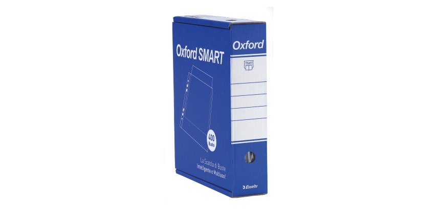 Esselte Punched Pockets Oxford Smart A4 polypropylene Transparent 400 pieces