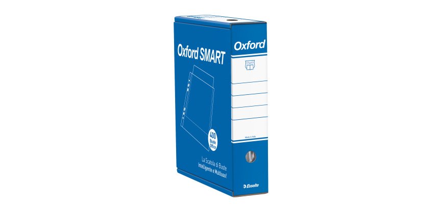 Buste a perforazione Universale Oxford Smart Esselte Office 22 x 30 cm trasparente polipropilene finitura liscia lucida spessore medio 400 unità