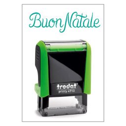 Timbro Trodat Printy 4910 "Buon Natale" verde