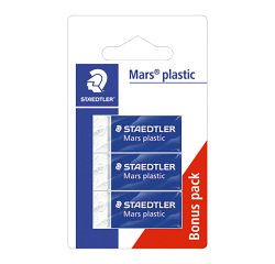 Gomma da cancellare STAEDTLER Mars Bianco 4,9 x 1,3 x 1,9 cm 3 unità