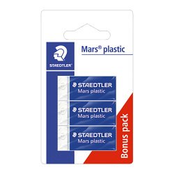 Gomma da cancellare STAEDTLER Mars Bianco 4,9 x 1,3 x 1,9 cm 3 unità