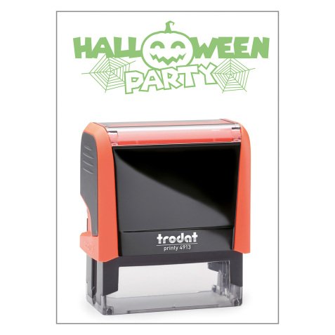 Timbro Trodat Printy 4912 "Halloween party" arancione