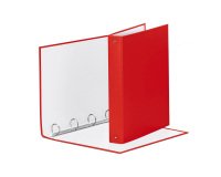 Raccoglitore ad anelli Esselte Meeting 4 anelli 30 mm cartone rivestito da pvc rosso