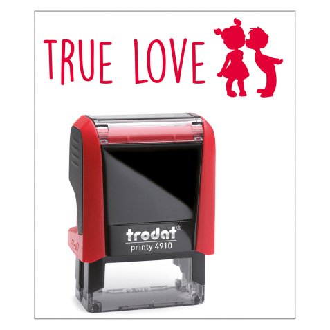 Timbro Trodat Printy 4910 "True Love" rosso