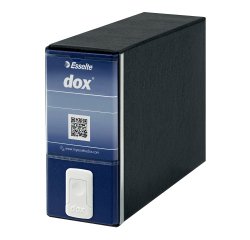 Registratore Esselte Dox Memorandum 80 mm cartone 2 anelli A5 blu