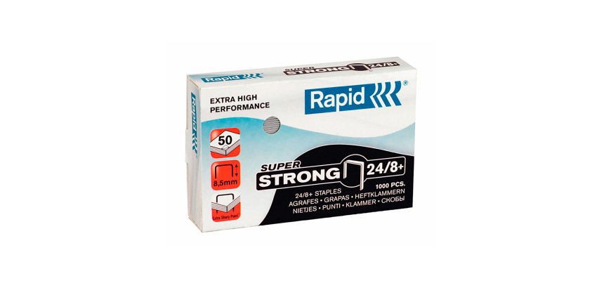 Punti metallici Esselte 24/8 Super Strong Argento 30 fogli 1000 fermagli