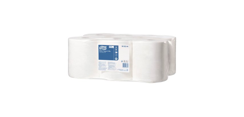 Carta asciugamani ad estrazione centrale Tork 2 veli - 450 strappi - 6 pz