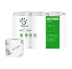 Carta igienica Papernet Bio Tech 2 veli 12 rotoli da 165 strappi