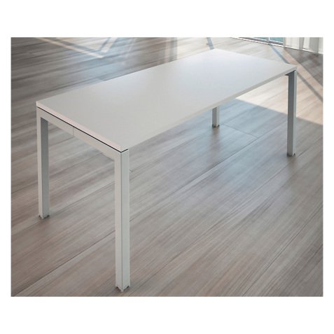 Scrivania Quadra Grigio 800 x 800 x 725 mm