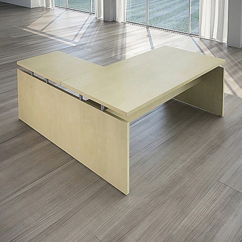 Isola di lavoro con allungo Elegance Acero 2.000 x 1.800 x 725 mm