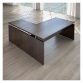 Isola di lavoro con allungo Elegance Wenge 1.800 x 1.800 x 725 mm