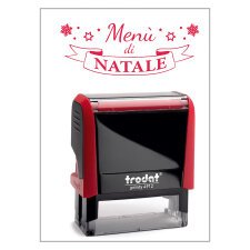 Timbro Trodat Printy 4912 "Menu di natale" rosso