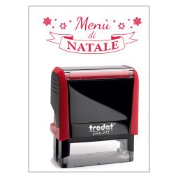 Timbro Trodat Printy 4912 "Menu di natale" rosso