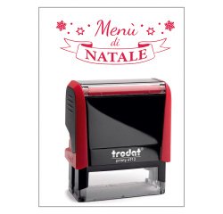 Timbro Trodat Printy 4912 "Menu di natale" rosso