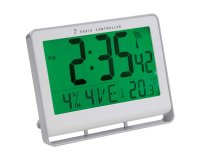 Alba Digital Wall Clock HORLCDNEO 20 x 3cm Silver Grey