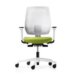 Sedia ergonomica Dauphin Speed-O White con struttura bianca
