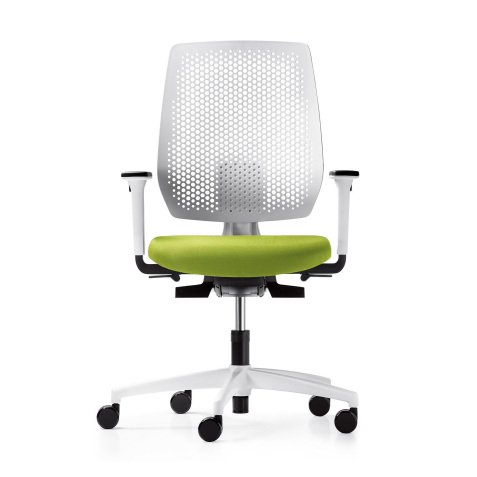 Sedia ergonomica Dauphin Speed-O White con struttura bianca