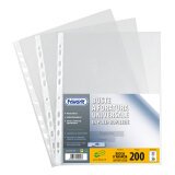 FAVORIT Filling Pockets 100460055 A4 polypropylene leggero Transparent 200 pieces