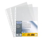 Buste a perforazione Universale Favorit  Air 22 x 30 cm trasparente polipropilene finitura goffrata a buccia d'arancia spessore leggero 200 unità
