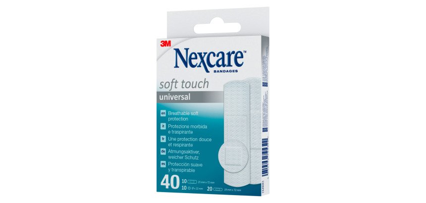 Cerotti 3M™ Nexcare™ Soft Touch, 40 unità assortite