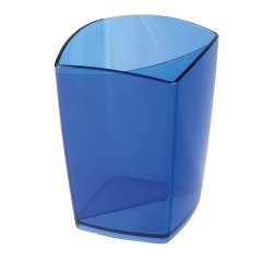 Portapenne CEP Happy Blu polystyrene 7,4 x 7,4 x 9,5 cm