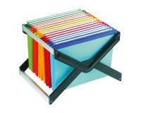 Supporto per Archivio Luxor, completo di 10 Cartelle Sospese Joker interasse 33 cm, Colori Assortiti