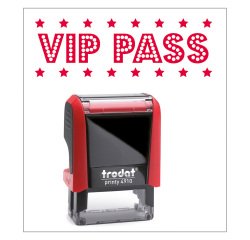 Timbro Trodat Printy 4910 "VIP pass" rosso