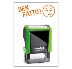 Timbro Trodat Printy 4910 "Ben fatto" verde
