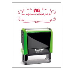 Timbro Trodat Printy 4912 "Sorpresa natale" verde