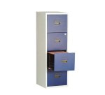 Classificatore per cartelle sospese 4 cassetti grigio-blu 413 x 400 x 1.260 mm