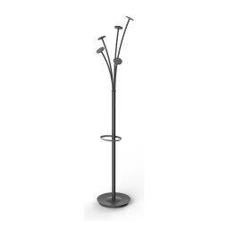 Alba Coat Stand PMFESTY N 38 x 350 x 1870mm Black