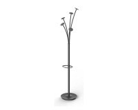 Alba Coat Stand PMFESTY N 38 x 350 x 1870mm Black