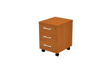 Drawers on wheels cherry wood l x w x h 43 x 52 x 59.5 cm