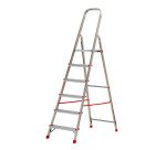 Scala a forbice Gierre Scalamia AL160 per uso domestico in alluminio, 6 gradini