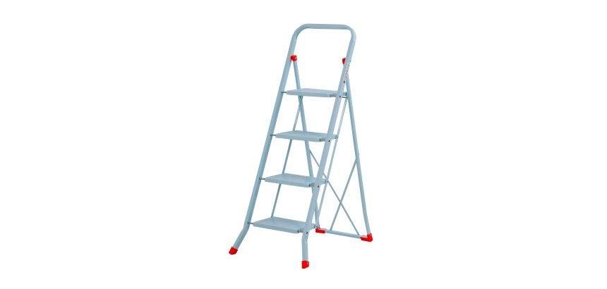 Sgabello Gierre Sempreutile B0070 in acciaio, 4 gradini