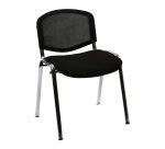 Sedia attesa Classic Dado in rete Unisit colore nero 2 unità